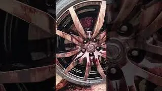 satisfying wheel cleaning #asmr #detailing