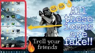 Prank Your Friends with Dummy Desktop Icons | Trolling Special