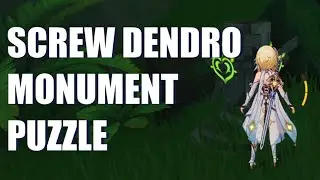 Screw Dendro Monument Puzzle in the Cave near Giant Ruin Guard | Genshin Impact