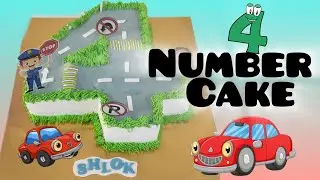 HOW TO MAKE NUMBER CAKE I ALPHABET CAKE I Number 4 cake I Sweet Wonders