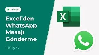Excel'den Whatapp Mesajı Gönderin! EXCEL 751 #excel751 #whatsapp #excel
