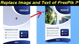 Edit Freepik Illustrator Template | Replace text and Image of Freepik AI Template