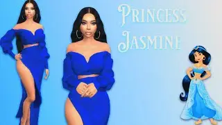 The Sims 4 Create A Sim| Modern Princess: Baddie Edition (Princess Jasmine) Collab w/ The Girls