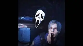 ghostface and leon 🛐 #ghostface #leonskennedy #dbd #deadbydaylight #shorts
