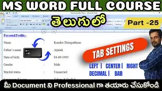 Creating Professional Documents with Tab Stops in Word | How to Set Tabs in Word | Tab Settings