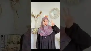 The simplest Syar'i square hijab tutorial Check 