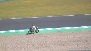 Celebración de Sergio Gadea y Marc Márquez en Jerez 2009
