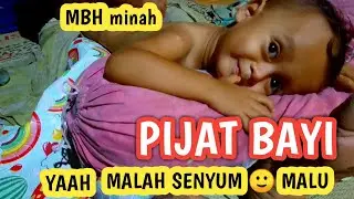 MALAH SENYUM MALU - PIJAT BAYI TRADISIONAL TERDEKAT🛑PIJAT BAYI AGAR MUDAH TIDUR #pijatbayi #massage