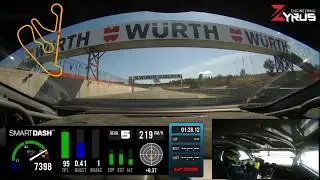 Crazy 1200hp Lamborghini: First test at Rudskogen (inboard)