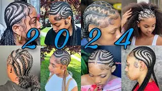 2024 New & Latest Cornrow Braids Hairstyles For Black Women | Cute #braidshairstyles