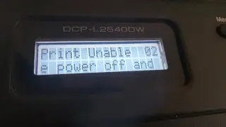 Brother DCP-L2540dw print unable 02 error fixed