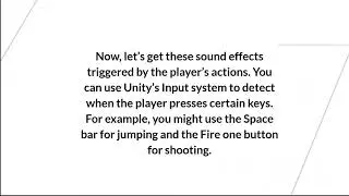 Audio in Unity | Chapter - 4 | Adding Sound Effects to Player Actions Jump, Shoot