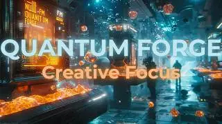 The Quantum Forge ✨ Rhythmic Synthwave for Creative Focus