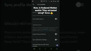 How to enable Play animated emoji 😇  in Discord Mobile 