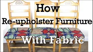 🛠HOW TO RE-UPHOLSTER YOUR FURNITURE WITH AFRICAN PRINT| VERY EASY 🛠