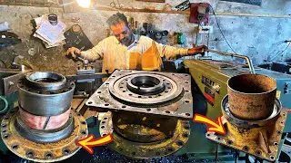 Amazing Repairing Caterpillar 140H Grader wheel tandem ||