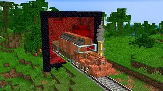 Create Mod Trains + Immersive Portals Mod