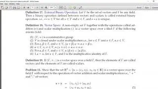 What is vector space definition of the vector space