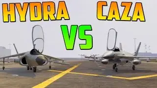 HYDRA VS CAZA - TEST DE VELOCIDAD - GAMEPLAY GTA 5 ONLINE DLC Atracos a Bancos - Heist GTA V Online