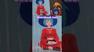Full tour on my channel #sketchbooktour #sketchbookcheck #sketchbook #sketchbookart #fantasyart #art