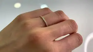טבעת איטרניטי יהלומים עדינה (ETERNITY)