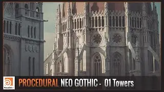 SideFX Houdini - Procedural NeoGothic Architecture / scene breakdown / 01 - Towers