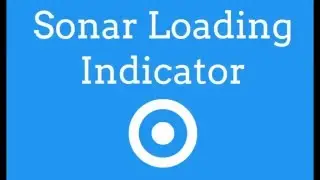Sonar Loading Indicator - TheMindSpeaks