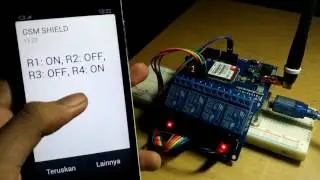 Arduino GSM Shield : Menyalakan Lampu via SMS