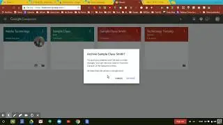Google Classroom Archiving Classes