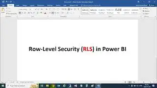 Row-Level Security (RLS) | Power BI شرح تحديد الصلاحيات ببرنامج