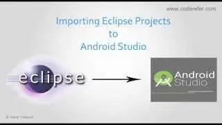 How to import Eclipse project into New Android Studio