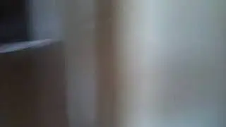 My sister sneaked to the bathroom
