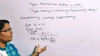 Type Promotion Rules in java|type casting|Widening and Narrowing Casting in Java |lec-8