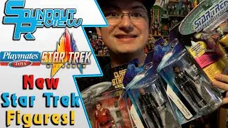 Star Trek Universe Playmates Toys 2022 Kirk, Data, Burnham & Saru Action Figures Review [Soundout12]