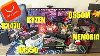MEGA UNBOXING de PRODUTOS do ALIEXPRESS - Tem Ryzen, Placa Mãe, Memórias e etc!!!