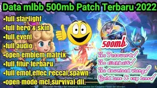 Data mlbbb lite 500mb terbaru No password edisi bang jago | mlbb lite | data ml lite | data lite