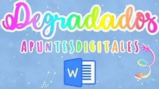 ~✨ How to create gradients in Word | Pretty digital notes in Word | Pretty notes on your computer ♡