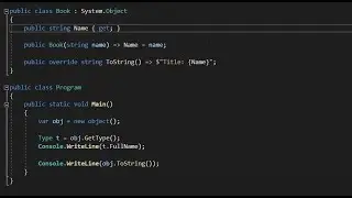 System.Object in C# and .NET