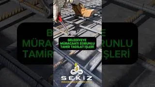 Belediyeye Müracaatı Zorunlu Tamir Tadilat işleri | Sekiz Mimarlık Mühendislik #bilgi #fypp