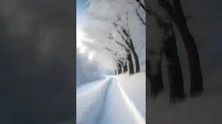 Đường cây ngày tuyết lạnh