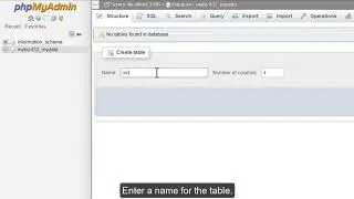 How to Create Database Tables with phpMyAdmin | VeeroTech Hosting