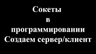 Сокеты в программировании. Пишем свой сервер и клиент.