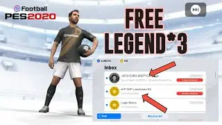 PES 2020 || FREE REWARDS || FREE LEGEND*3 || 100 myClub Coins