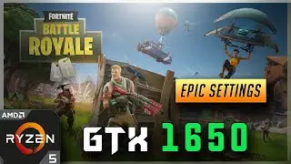 GTX 1650 | Fortnite | Epic Settings | Asus TUF Gaming FX505DT | 1080p | Benchmark Gameplay