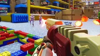 The Toys came to life so I destroyed them.
