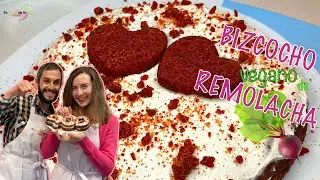 BIZCOCHO VEGANO 🌱 de REMOLACHA 100% SIN GLUTEN