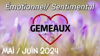 💝 GÉMEAUX 💝🌼 MAI /JUIN 2024 🌼✨ Emotionnel et sentimental ✨Dépasser ses peurs ✨