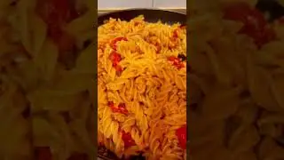Prawns aglio olio with tomatoes