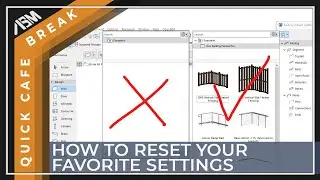 How to reset Favorite default settings in ARCHICAD