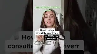 New Fiverr Feature: PAID Consultations Part 1/2 